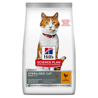 Hrana uscata pentru pisici sterilizate HILL'S SCIENCE PLAN Sterilised cu pui 3 Kg