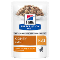 Hrana Umeda Dietetica pentru Pisici Hill’s Prescription Diet k/d cu Vita 85g, Suport pentru Sanatatea Rinichilor