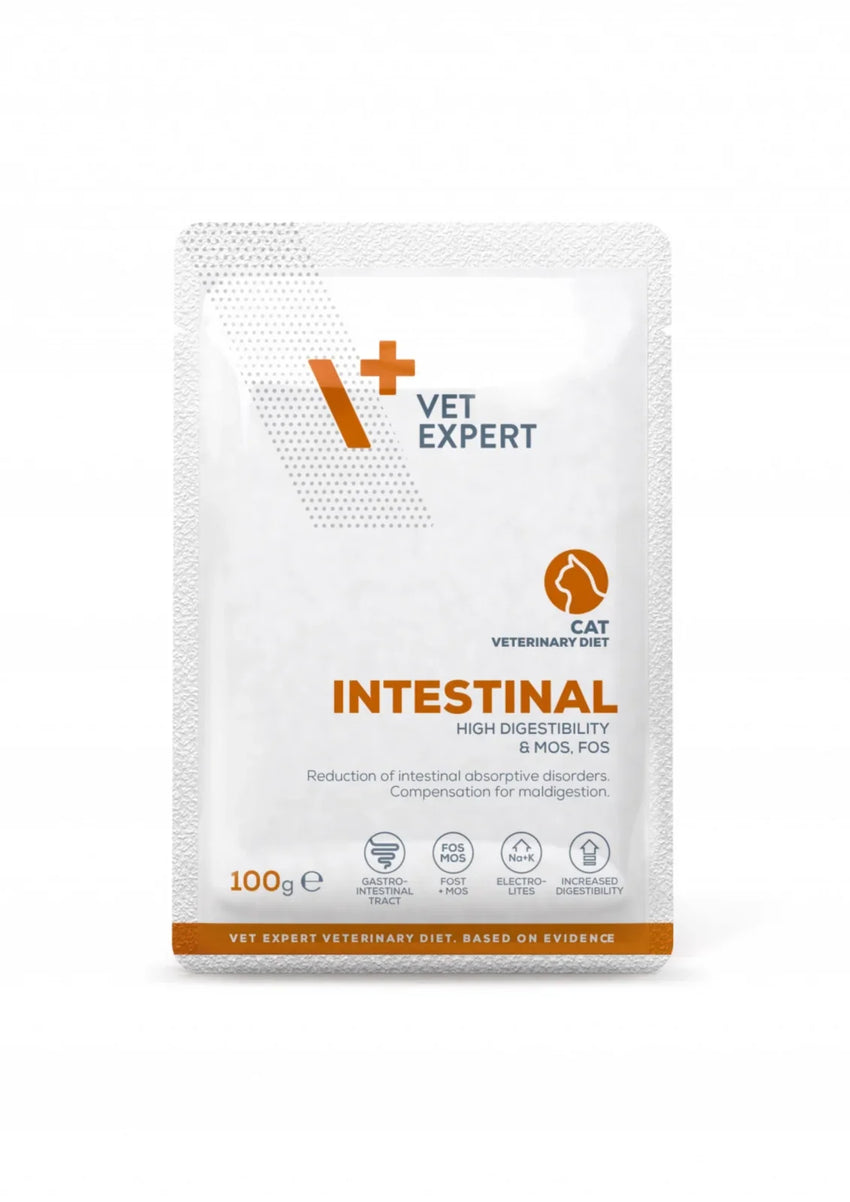 Hrana umeda dietetica pentru pisici cu afectiuni intestinale Cat Intestinal, 100g, Vet-Concept