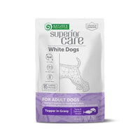 Nature's Protection Superior Care Topper Caini Blana Alba White Dogs, Ton si Somon Gravy, 70g