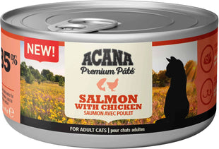 Hrana umeda pentru pisici cu somon si pui Acana, conserva 85g