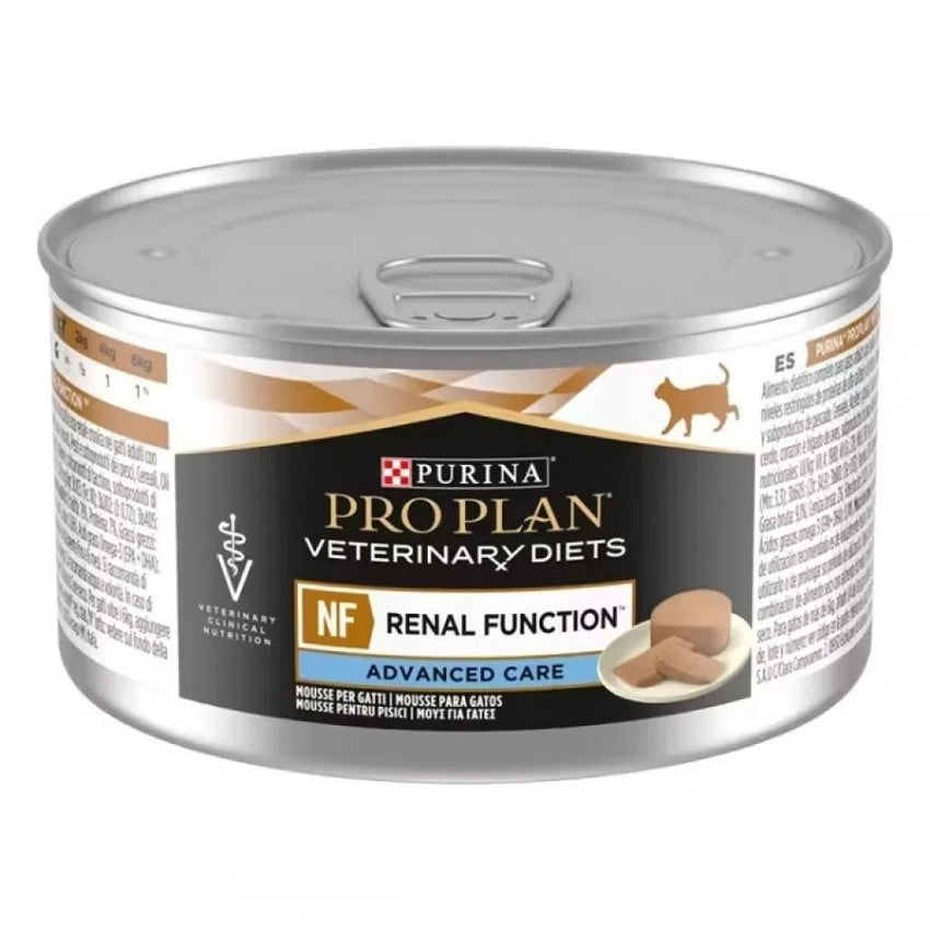 Hrana umeda dietetica pentru pisici cu afectiuni renale, aroma mousse, Purina Pro Plan Veterinary Diets Feline NF, 195g