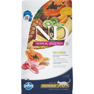 Hrana uscata pentru pisici sterilizate - Farmina N&D Tropical Selection Pisica Neutered Miel 1,5kg