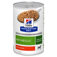 Hill's Prescription Diet Hrana Umeda Caini Metabolic, Management Greutate, cu Pui, 370g