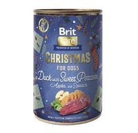 Hrana umeda pentru caini, cu rata - BRIT Care Dog Christmas Can Duck 400g