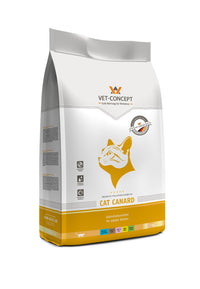Hrana uscata fara gluten pentru pisici adulte cu rata Cat Canard, 3kg, Vet-Concept