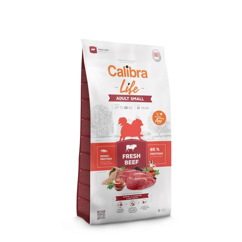Hrana uscata pentru caini adulti talie mica - CALIBRA Dog Life Adult Small Fresh Beef 6kg