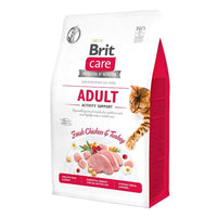 Hrana uscata pentru pisici adulte, fara cereale, cu suport pentru energie si vitalitate - Brit Care Cat GF Adult Activity Support 7kg