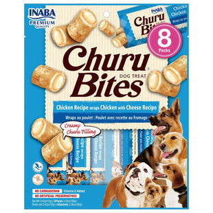 Gustari pentru caini, cu pui si branza - CHURU Dog Bites Chicken & Cheese