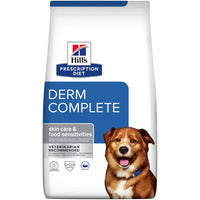 Hrana uscata pentru caini Hill's Prescription Diet Derm Complete – dieta veterinara pentru afectiuni dermatologice si alergii