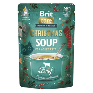 Hrana umeda pentru pisici, supa cu vita - BRIT Care Cat Christmas Beef Soup 75g