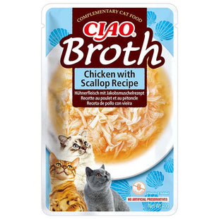 Supa umeda pentru pisici, cu pui si scoica - CHURU Cat Supa Chicken & Scallop
