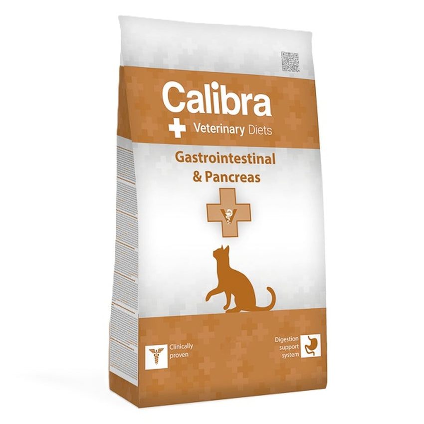 Hrana uscata dietetica pentru pisici cu afectiuni gastrointestinale si pancreatice Calibra Veterinary Diets Gastrointestinal & Pancreas, 2kg