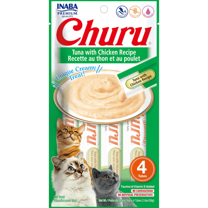 Gustare cremoasa premium pentru pisici - CHURU Cat Creamy Tuna with Chicken Recipe