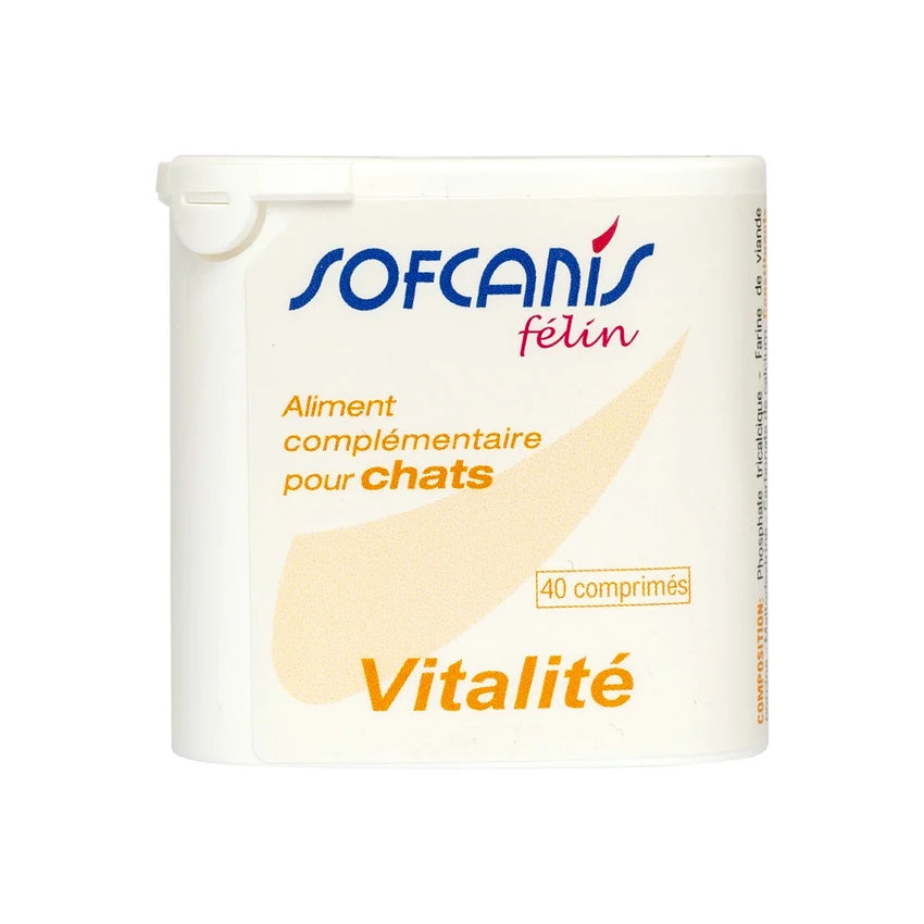 Supliment pentru vitalitate la pisici Sofcanis Felin Vitalite, 40 comprimate, Laboratoires Moureau
