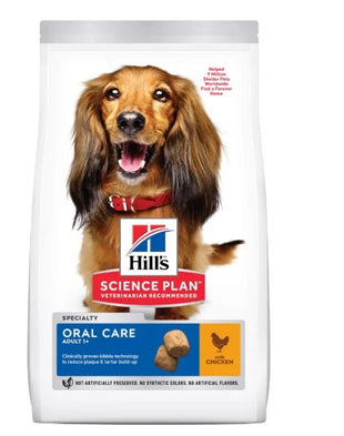 Hrana Uscata pentru Caini Adulti Hill’s Science Plan Oral Care cu Pui 2kg, Igiena Dentara si Respiratie Proaspata