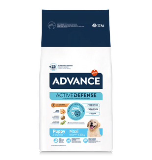 ADVANCE Dog Maxi Puppy Protect 12 kg – Hrana uscata pentru catei de talie mare, protectie digestiva si imunitate