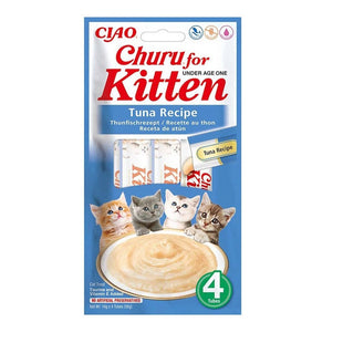 Gustare cremoasa pentru pisoi - CHURU Cat for Kitten Tuna Recipe 4P