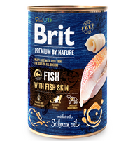 Hrana umeda pentru caini cu pastrav si ficat Brit Premium by Nature, 200g