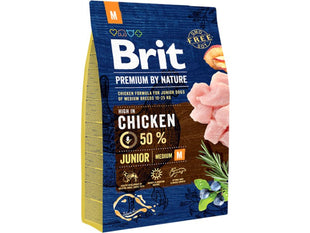 Hrana uscata pentru caini juniori talie medie - BRIT Premium by Nature Junior M 3kg