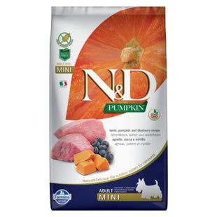 Hrana uscata pentru caini de talie mica - Farmina N&D Pumpkin Caine Adult Mini Miel si Afine 7kg