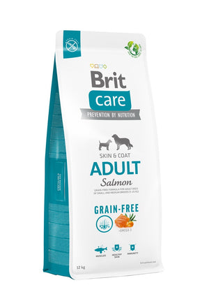 Hrana uscata pentru caini adulti, cu somon, fara cereale - BRIT Care Skin & Coat Adult GF Salmon 12kg