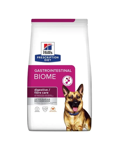Hrana Uscata Dietetica pentru Caini Hill’s Prescription Diet GI Biome cu Pui 4kg, Suport Digestiv si Flora Intestinala