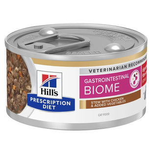 Hrana umeda dietetica pentru pisici cu afectiuni gastrointestinale si stres, cu pui si legume, Hill's PD Feline GI Biome + Stress, 82g