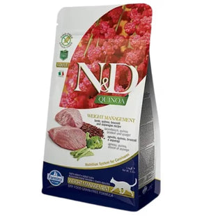 Hrana uscata pentru pisici adulte - Farmina N&D Quinoa Pisica Adult Controlul Greutatii Miel 1,5kg