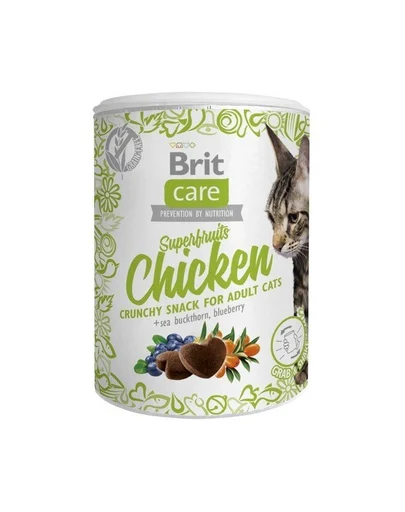 Recompense cu pui si superfructe pentru pisici Brit Care Cat Snack Superfruits, 100g