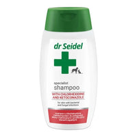 Sampon cu clorhexidina si ketoconazol pentru caini si pisici Dr. Seidel, 220ml