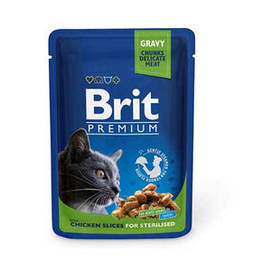 Hrana umeda complementara pentru pisici - BRIT Premium Cat Plic Carne de Pui 100g