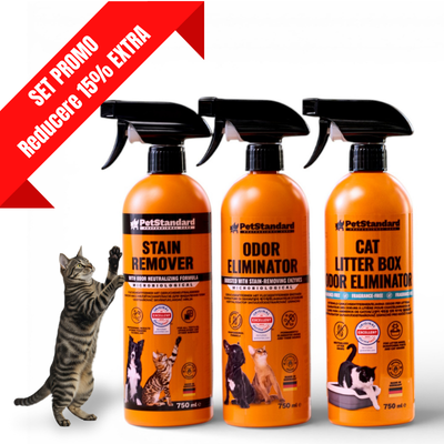 Kit eliminare mirosuri si pete, igiena completa pentru casa, Pet Standard