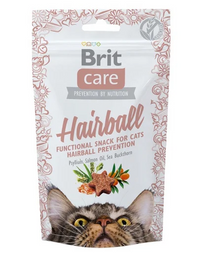 Recompense pentru eliminarea bulgarilor de par la pisici Brit Care Cat Snack Hairball, 50g
