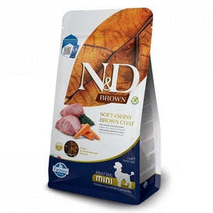 Farmina N&D Brown Hrana Uscata Caini Adulti Rase Mici, Miel, Spirulina si Morcov, Fara Cereale, 2kg