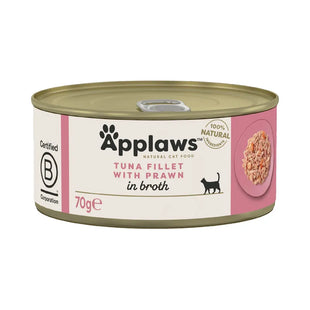 Hrana umeda pentru pisici cu ton si creveti Applaws Cat, 70g