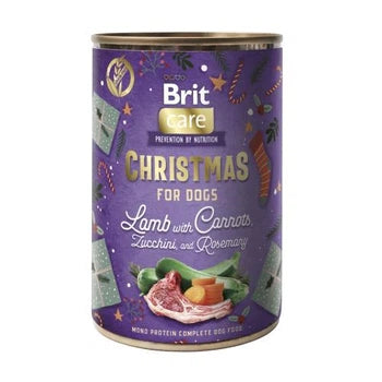 Hrana umeda pentru caini, cu miel - BRIT Care Dog Christmas Can Lamb 400g