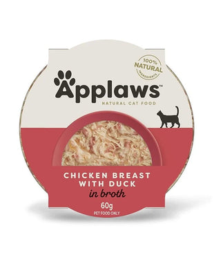 Hrana umeda complementara pentru pisici - APPLAWS Cat Bol 60g Piept de pui & rata