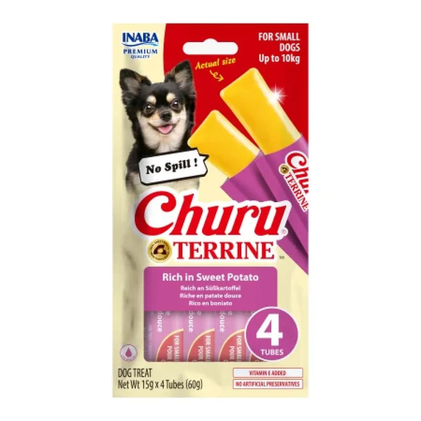 Terrina (paste) pentru caini de talie mica cu somon Churu Dog Terrine Mini, Inaba