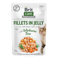 Hrana umeda pisici Brit Care Fillets in Jelly cu ton 85g