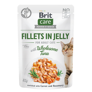 Hrana umeda pisici Brit Care Fillets in Jelly cu ton 85g