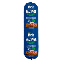 Salam pentru caini cu curcan Brit, 800g