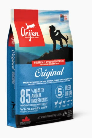 Hrana uscata caini adulti Orijen Original Dog 11.4kg cu pui si curcan, fara cereale, bogata in proteine premium