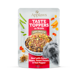 Hrana umeda pentru caini - APPLAWS Dog Plic Vita si Vegetale in Supa 85g