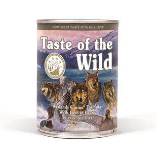 Hrana umedă premium pentru câini - Taste of the Wild Wetlands 390g