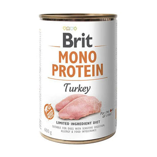Brit Mono Protein Hrana Umeda Caini, cu Curcan 74%, Mono-Proteina, Fara Gluten si Soia, 400g