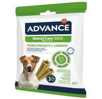 Gustari dentare pentru caini de talie mica, igiena orala si respiratie proaspata - ADVANCE Dog Stick Dental Mini 90 g