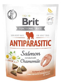 Recompense functionale pentru caini - BRIT Care Dog Snack Antiparazitic Somon 150g