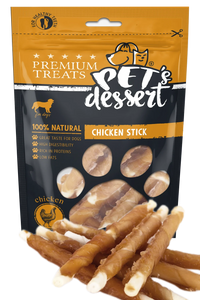 Pet's Dessert, Recompense pentru Câini, Stick cu Pui, 80g