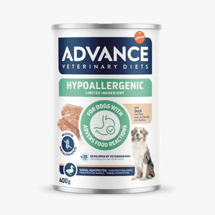 Hrana uscata pentru caini cu sensibilitati alimentare, cu rata - ADVANCE Dog Hypoallergenic Duck 400g